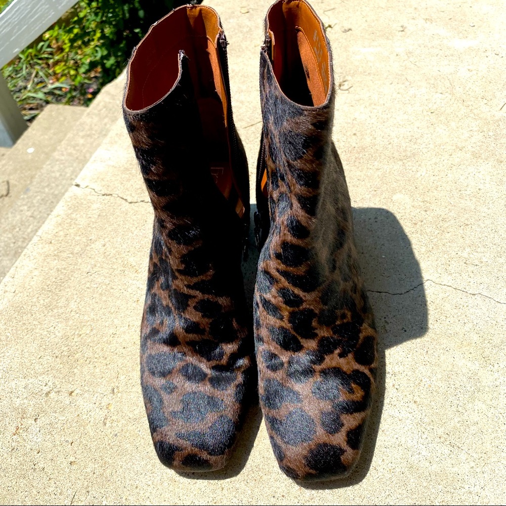 Franco Sarto Leopard Print Boots
